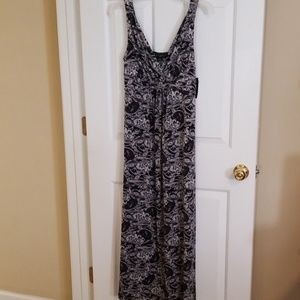 Black and white paisley dress
